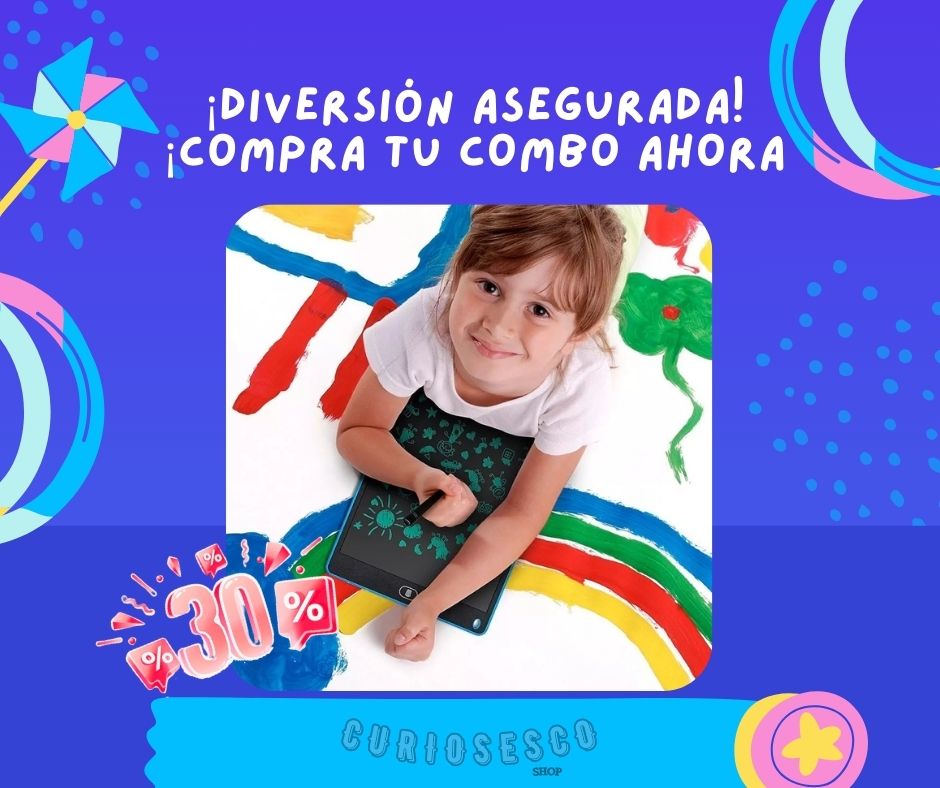 COMBO SUPER DIVERSION Pelota Boomerang + Tablet Dibujo